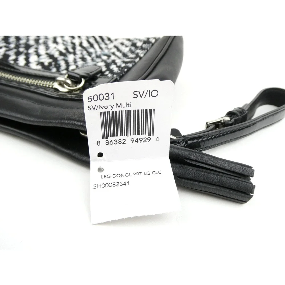 Coach Leg Ivory Multi Dongl Print Large‎ Clutch NWT 50031